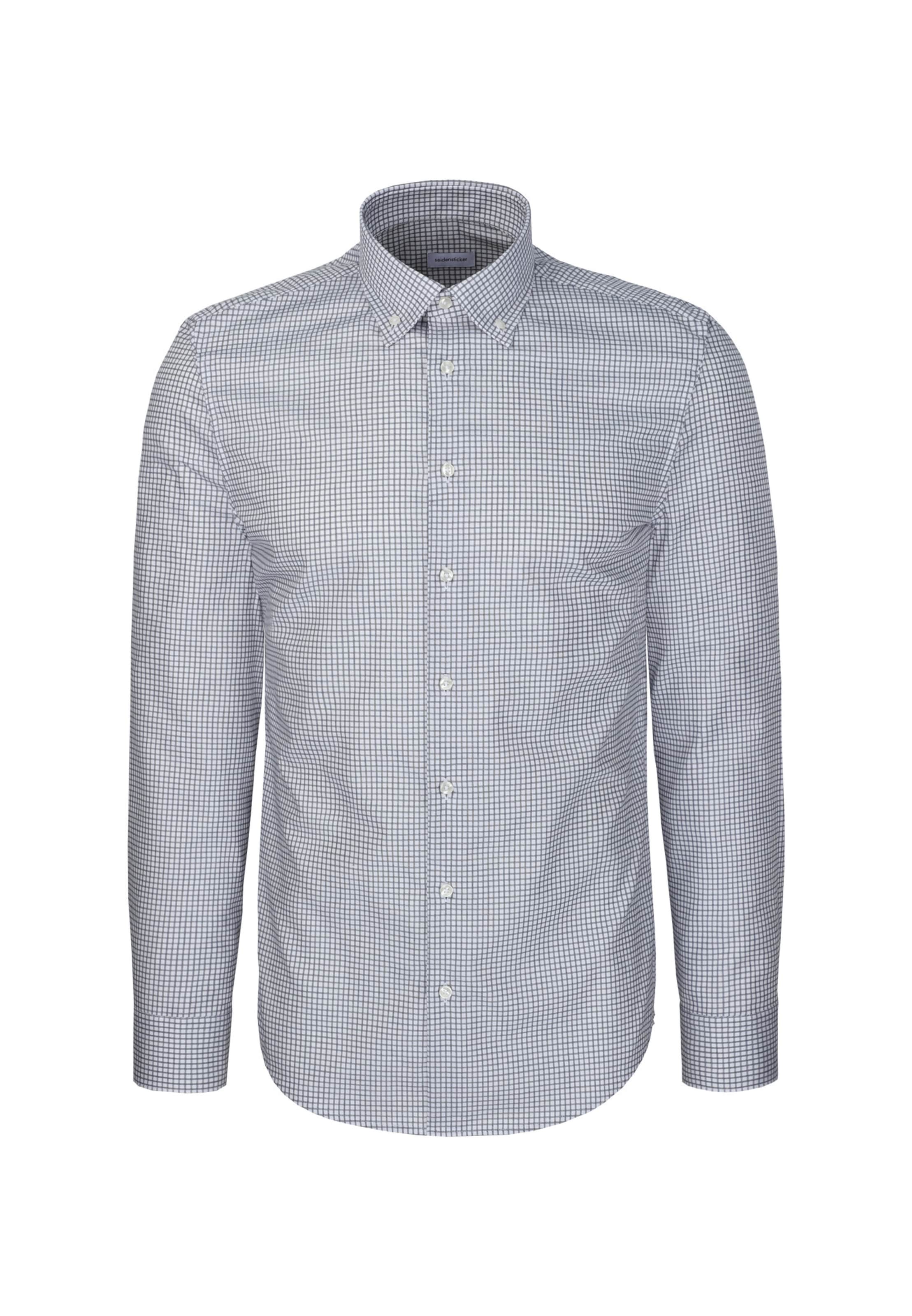 SEIDENSTICKER Slim Fit Hemd in Blau: Vorderseite
