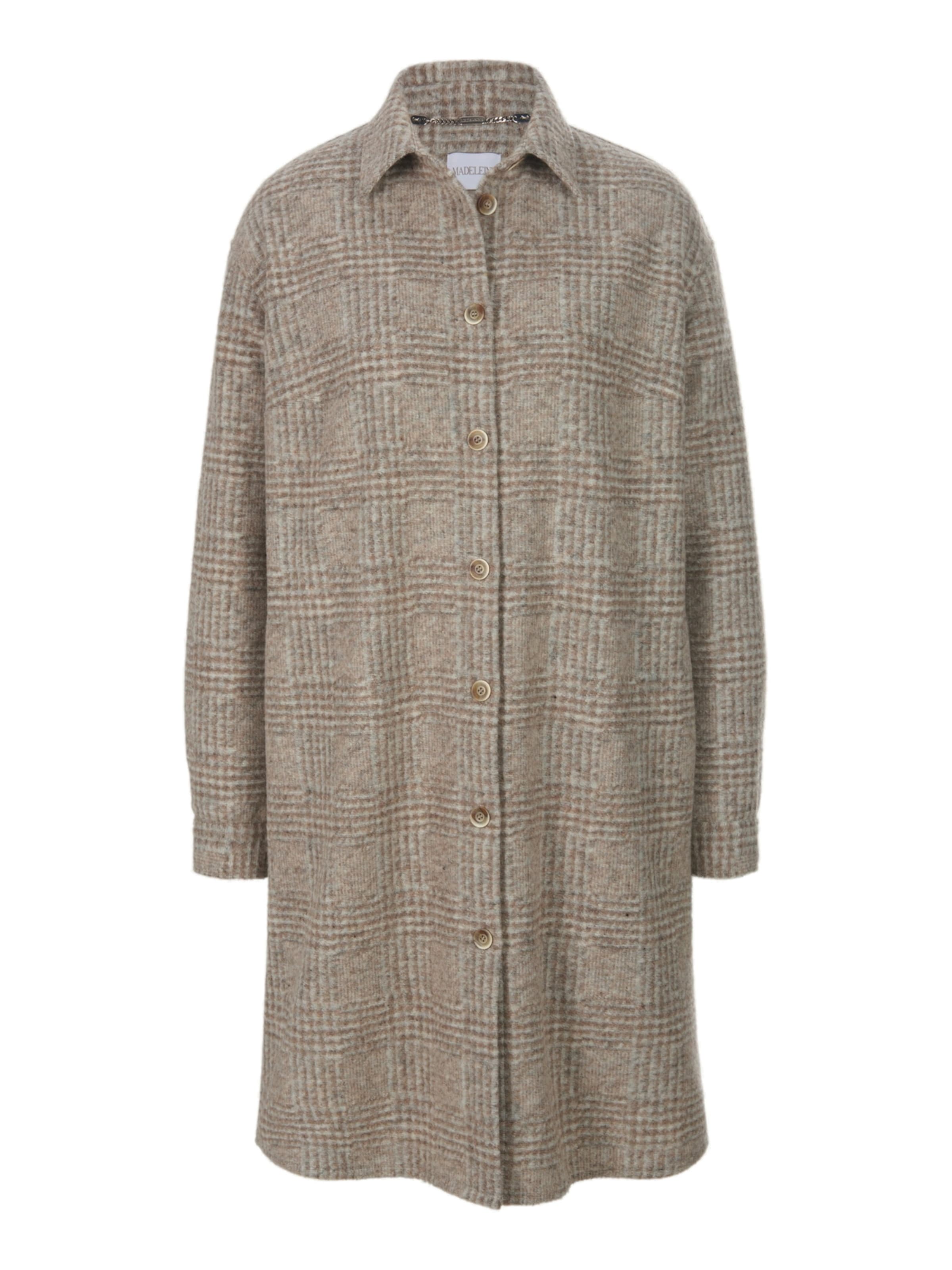 MADELEINE Veste mi-saison en beige / beige chiné / platine, Vue avec produit