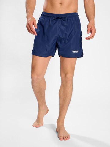 Hummel Boardshorts 'LGC NED' in Blauw: voorkant