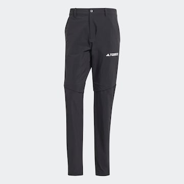 ADIDAS TERREX Regular Outdoor trousers in Black: front