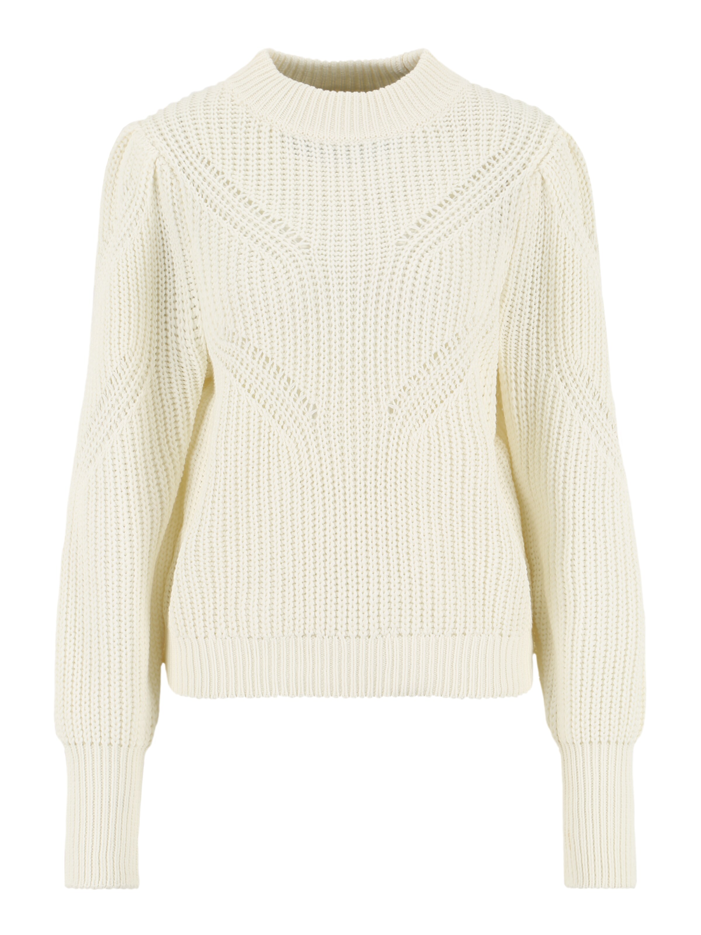 J7mx5 Donna OBJECT Tall Pullover JANINE in Bianco 