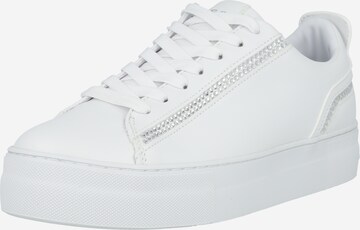 GUESS حذاء رياضي بلا رقبة 'GIANELE' بلون أبيض: الأمام