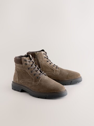 Next Šnurovacie čižmy - Hnedá