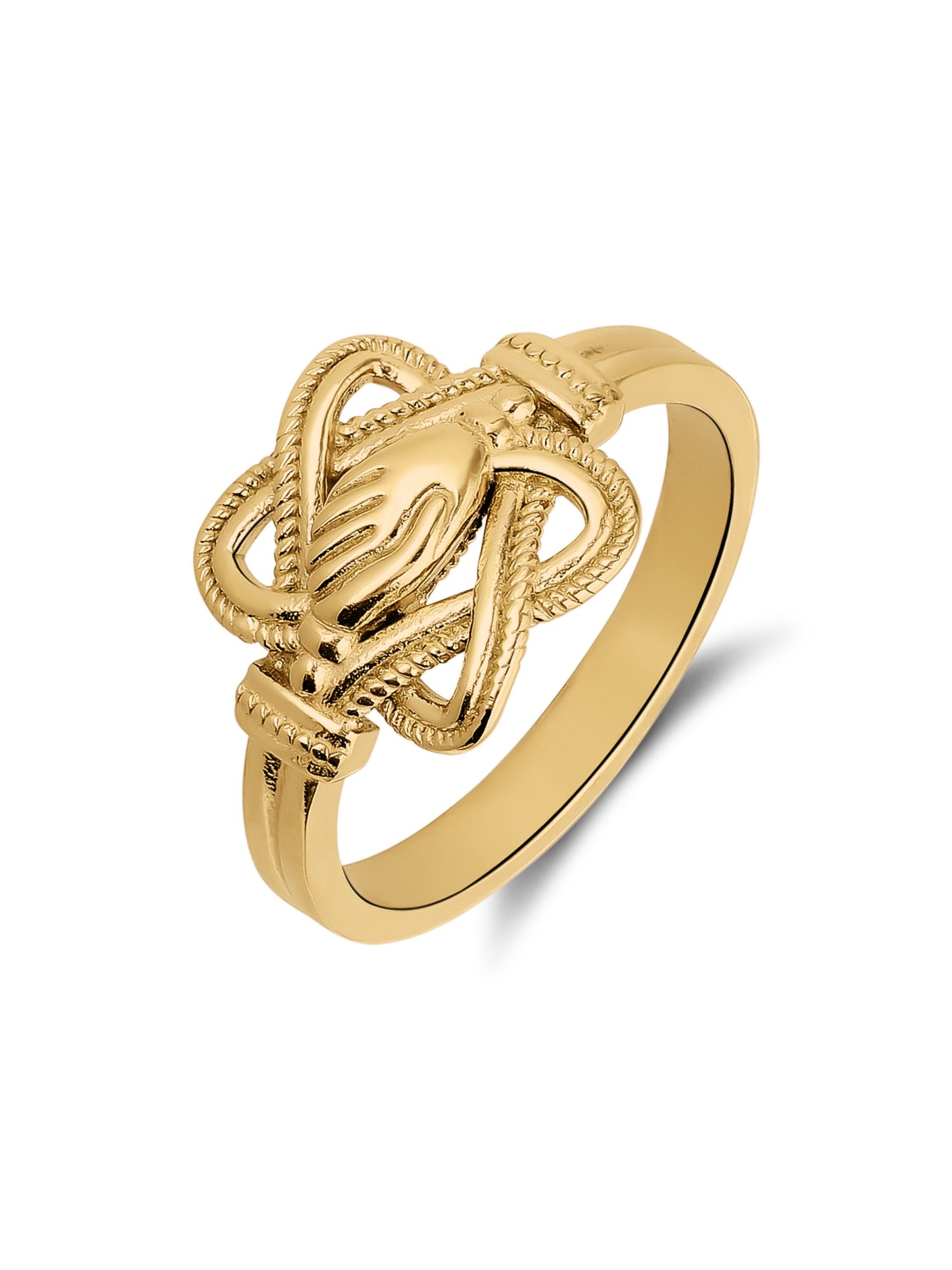 Lucardi Ring in Goud: voorkant