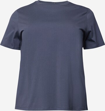 T-shirt 'RIA' PIECES Curve en bleu : devant
