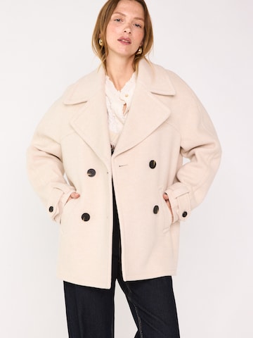 Maison 123 Übergangsmantel 'DEAN M CABAN' in Weiß: Vorderseite