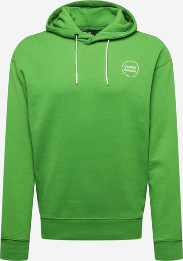 SCOTCH & SODA Sweat-shirt en vert gazon / blanc, Vue avec produit