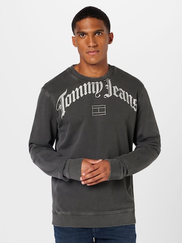 Tommy Jeans Свитшот 'Grunge' в Серый: спереди