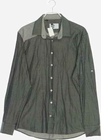 LET´Z Button Up Shirt in L in Grey: front