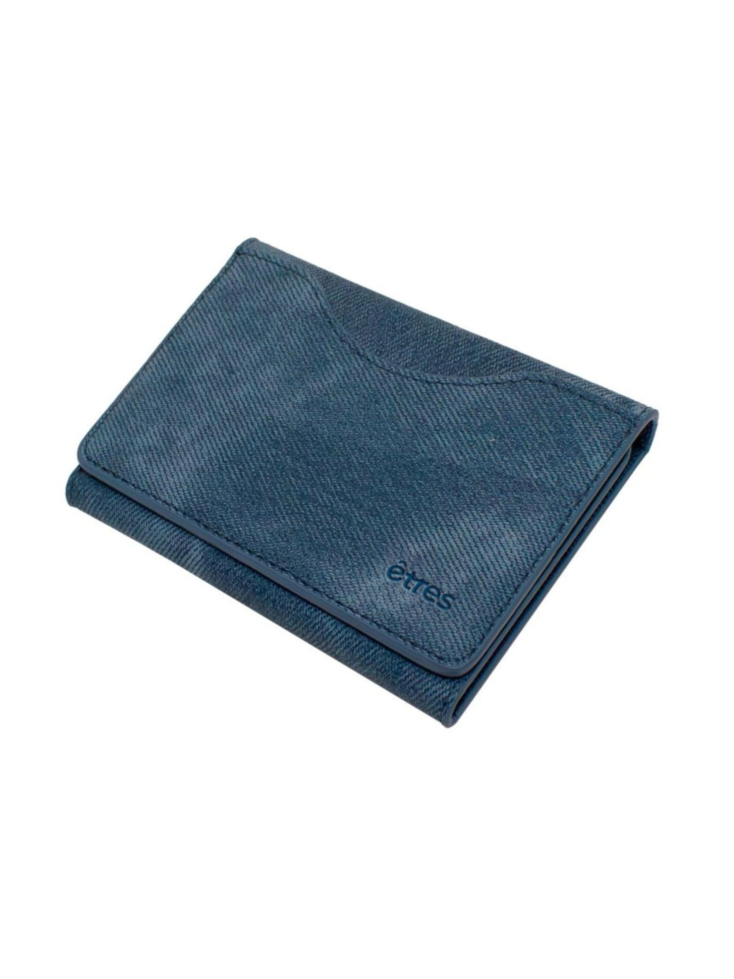 Porte-monnaies 'Etres Smart Wallet - Klassisch • Jeans-Stil' Techmade en bleu : devant