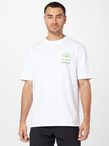 DENHAM T-shirt i vit: framsida