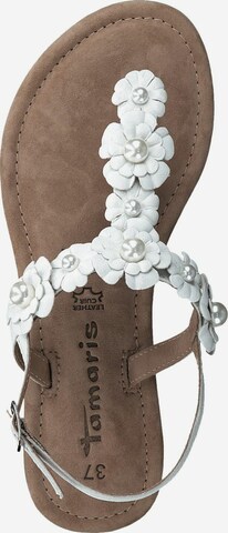 TAMARIS T-Bar Sandals in White