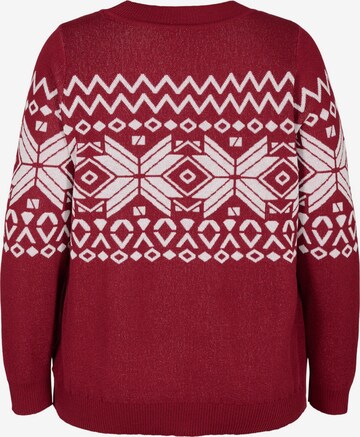 Zizzi Sweatshirt in Red