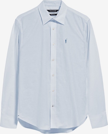 Polo Club Button Up Shirt in Blue: front