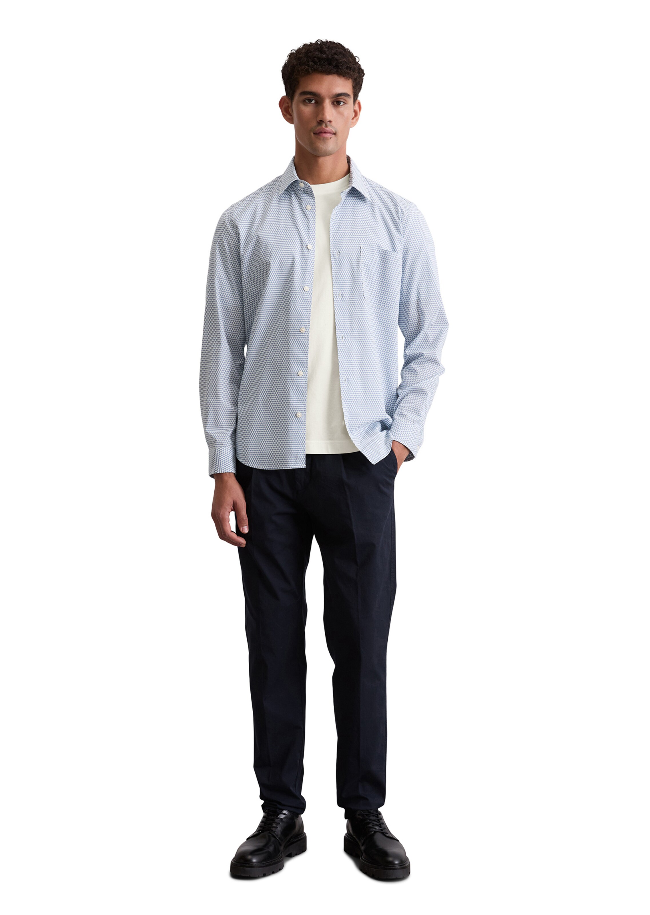 Marc O'Polo Regular fit Button Up Shirt in Blue