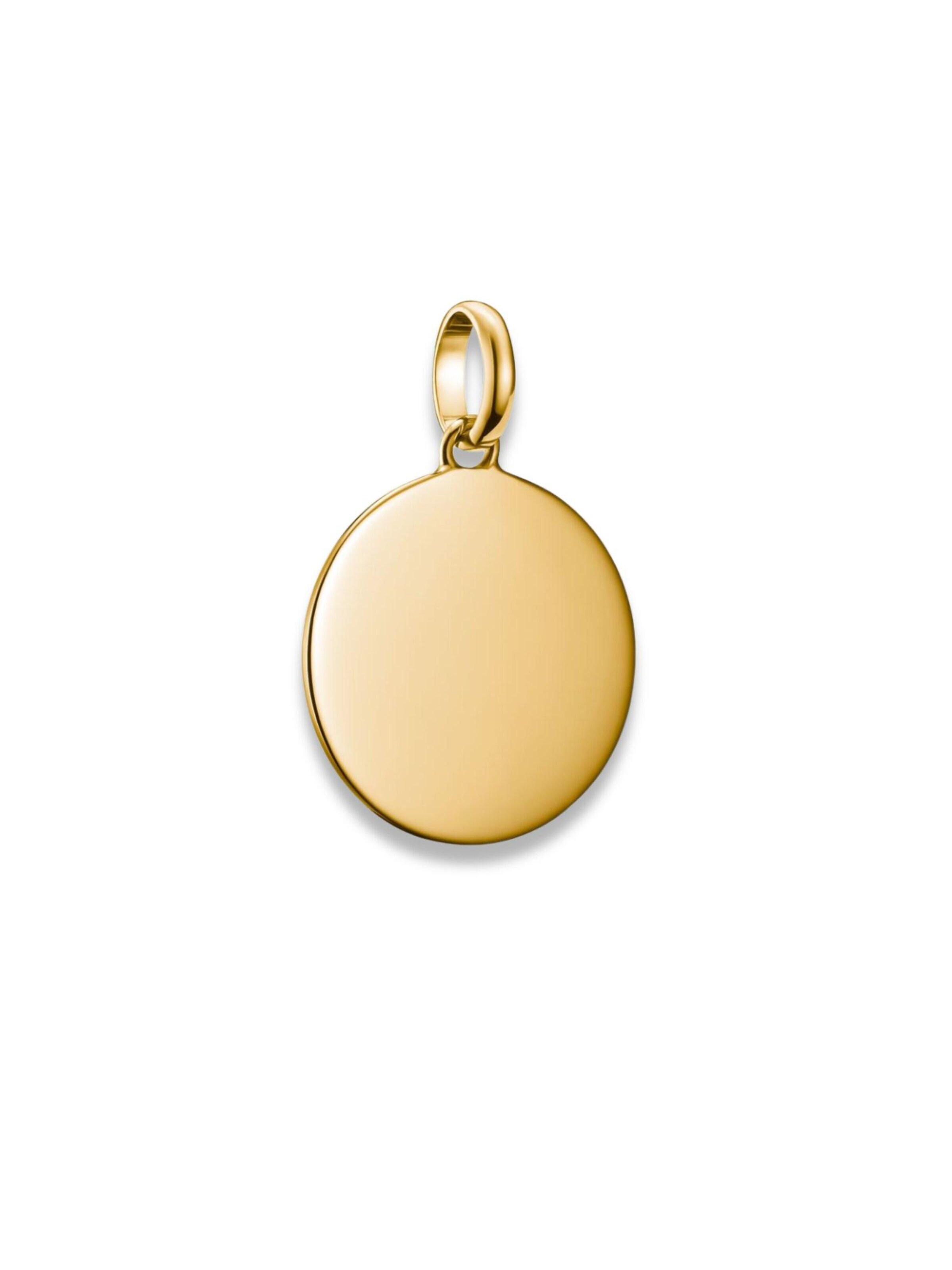 Pendentif 'Charm-Anhänger große Münze Connect vergoldet' Thomas Sabo en or : devant