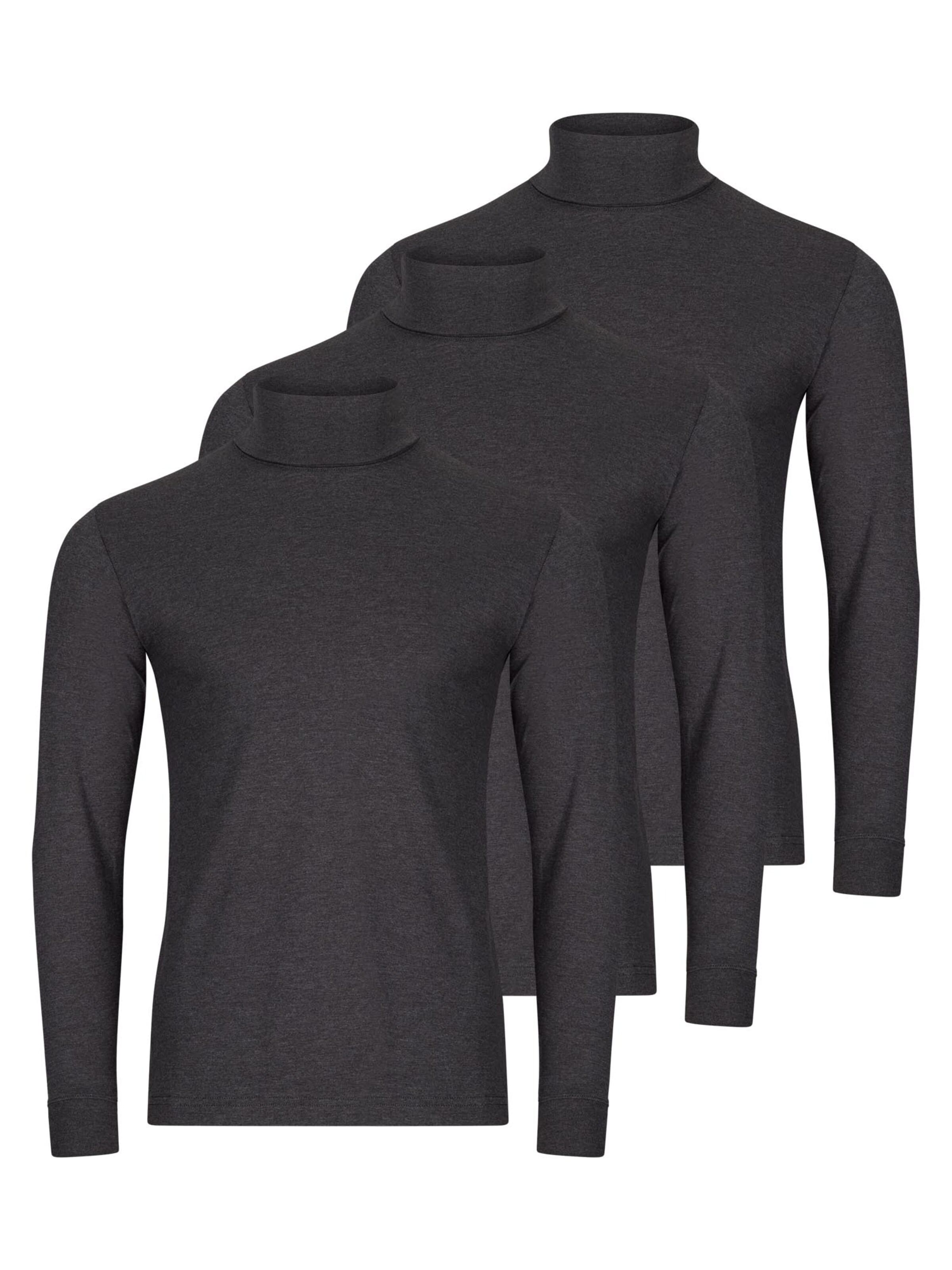 Ragman Shirt 'Basic' in Grey: front