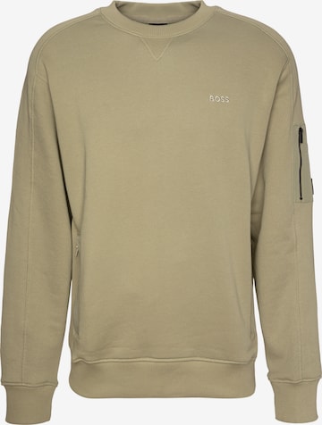 BOSS Sweatshirt in Beige: front