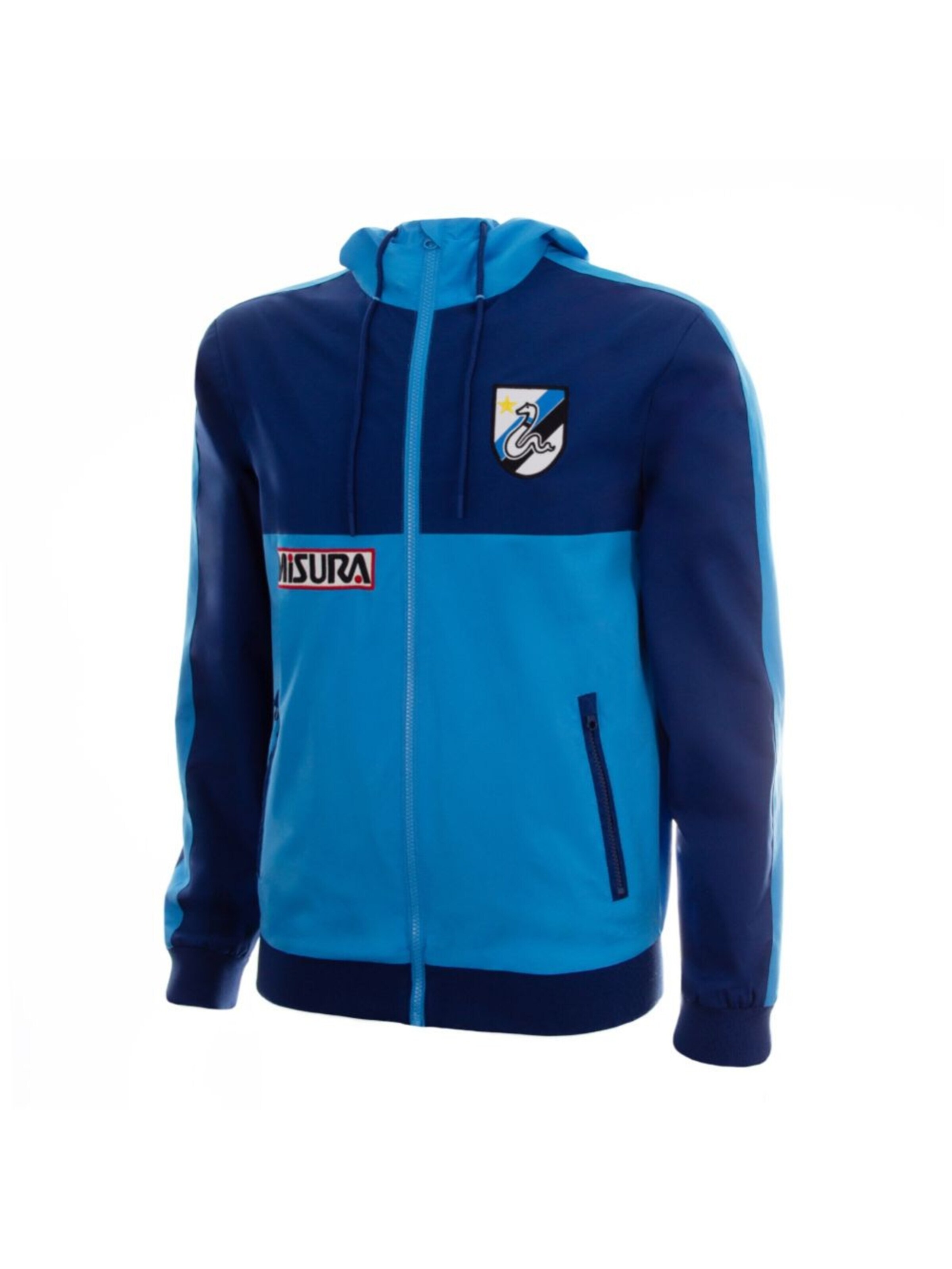 COPA FOOTBALL Sportjas 'FC Internazionale 1985 - 86 Retro Voetbal Windrunner' in S in de kleur Blauw, Productweergave