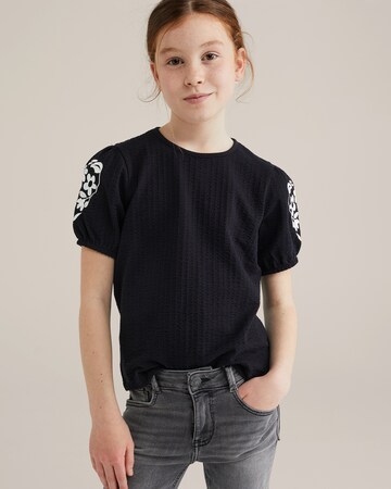 WE Fashion Футболка в Черный: спереди