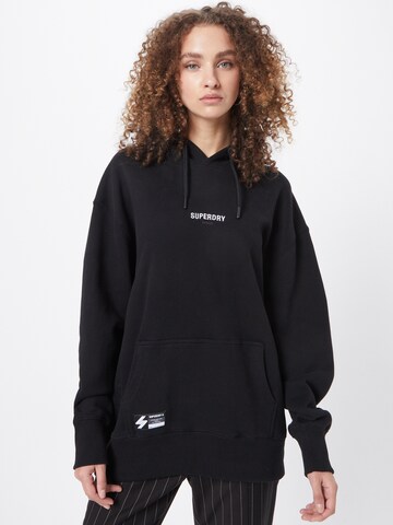 Superdry Sweatshirt in Black: front