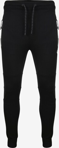 Threadbare Tapered Broek 'Tristain' in Zwart: voorkant