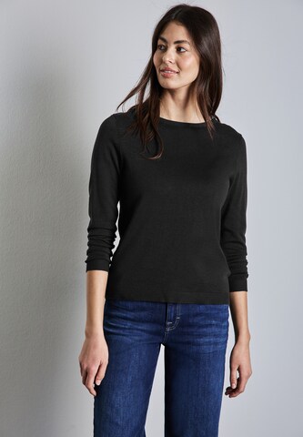 STREET ONE Sweater in Black: front