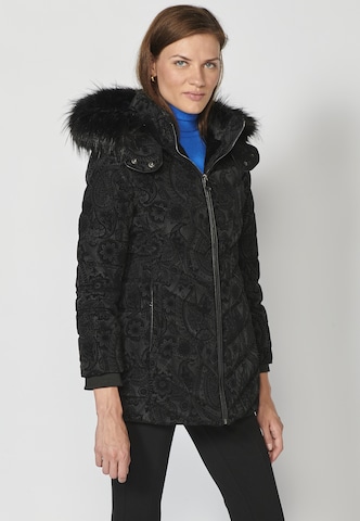 KOROSHI Winterparka in Schwarz