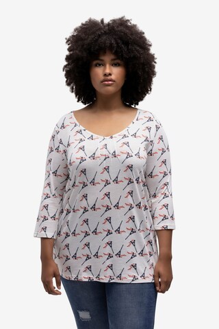 Ulla Popken Shirt in Wit: voorkant