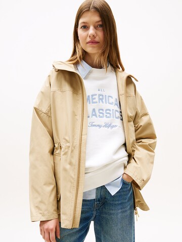 Parka mi-saison TOMMY HILFIGER en beige : devant