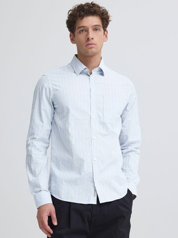 Casual Friday Regular Fit Langarmhemd ' CFOrlyn Striped ' in Blau: Vorderseite