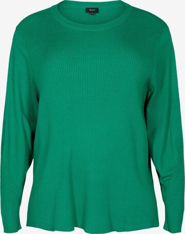 Pullover 'Mella' di Zizzi in verde: frontale