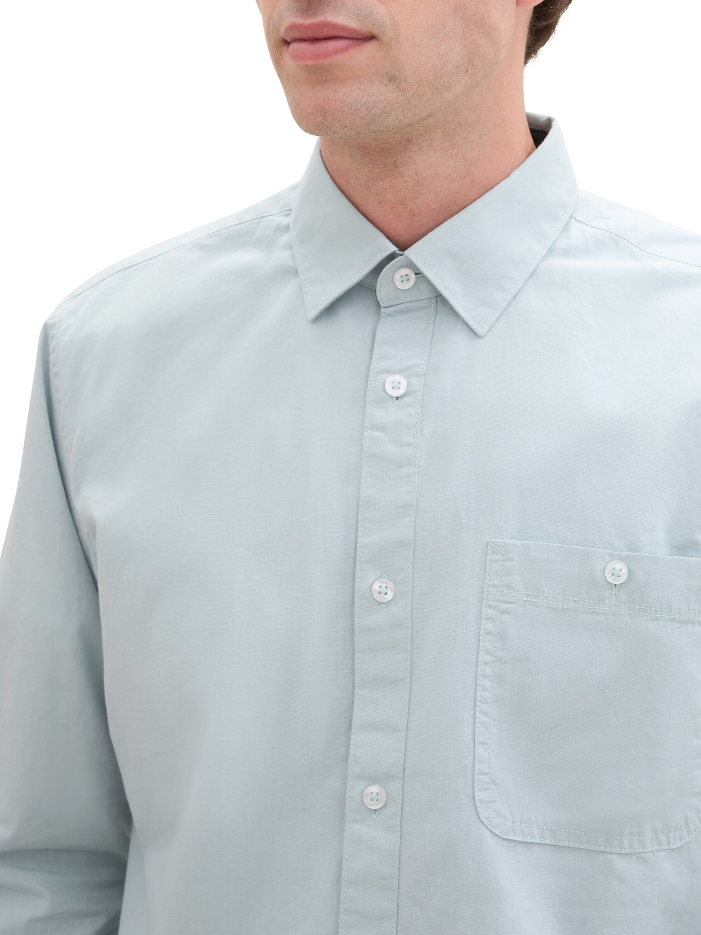 TOM TAILOR Regular Fit Hemd in Grün