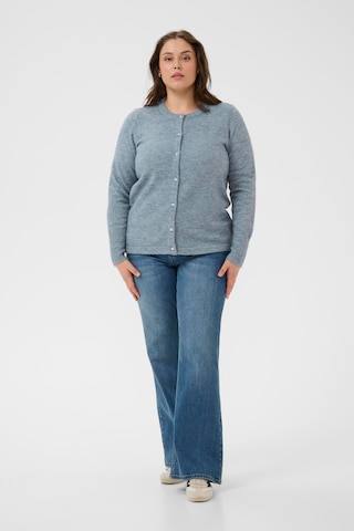 KAFFE CURVE Gebreid vest 'Niela' in Blauw
