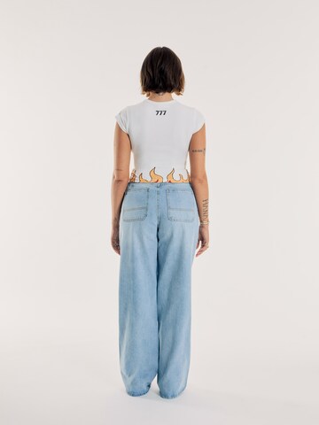 OUT OF ORBIT Wide leg Jeans 'Hanni' in Blauw