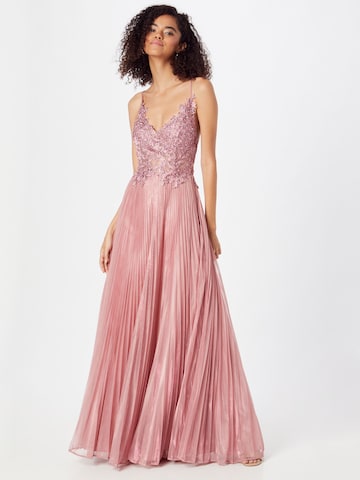 LUXUAR Evening Dress in Pink: front