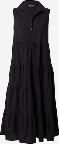 OVS - Vestido camisero en negro: frente