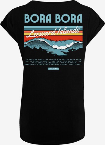 F4NT4STIC Shirt 'Bora Bora Leewards Island' in Zwart