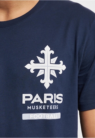 European League of Football Shirt in Blauw: voorkant
