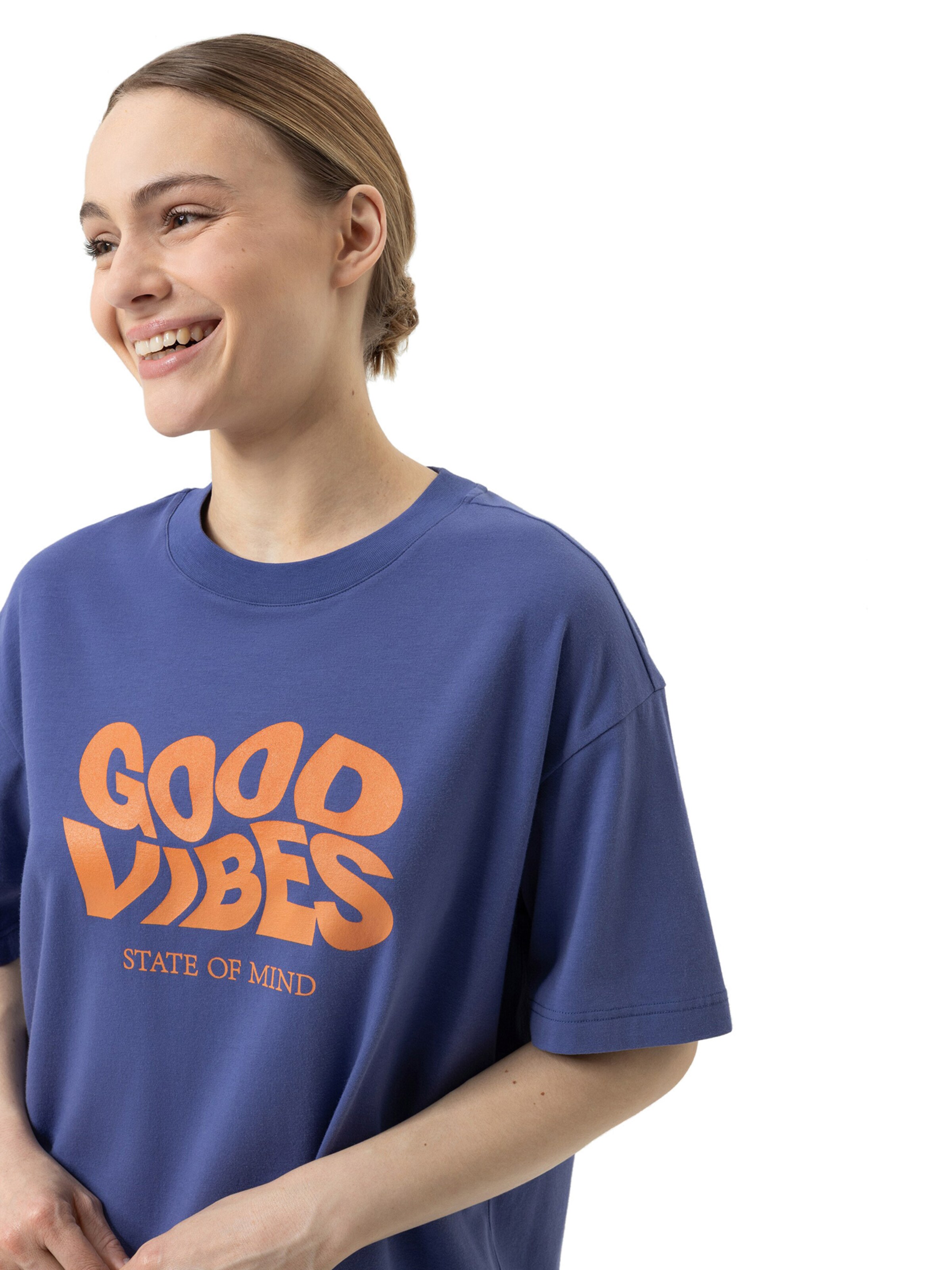 Mey Nachthemd 'Solid Love' in Blau