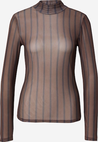 T-shirt 'Fiore' EDITED en marron : devant