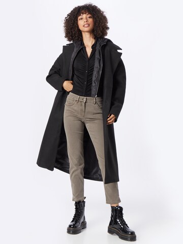 Manteau mi-saison 'DAWN' ONLY en noir