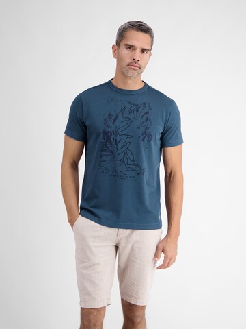 T-Shirt LERROS en bleu : devant