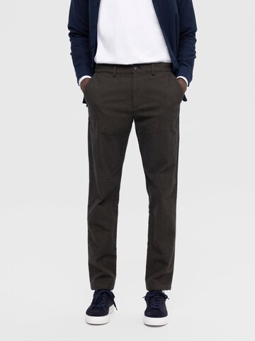 SELECTED HOMME Regular Chino 'Miles' in Groen: voorkant