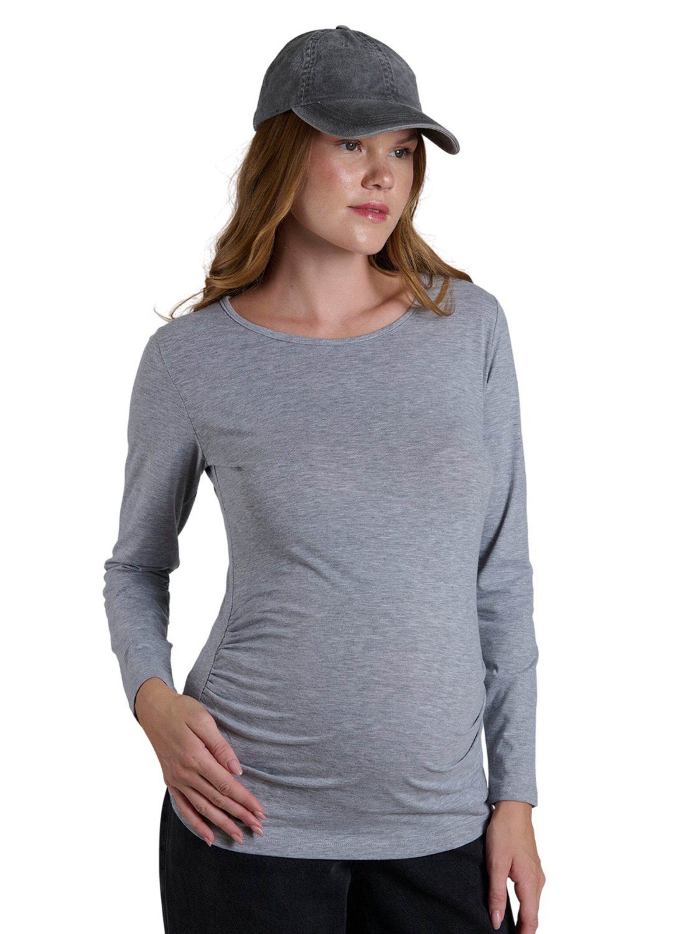 Chemisier LYN MAMA en gris : devant