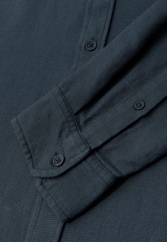 Street One MEN Slim fit Button Up Shirt in Blue
