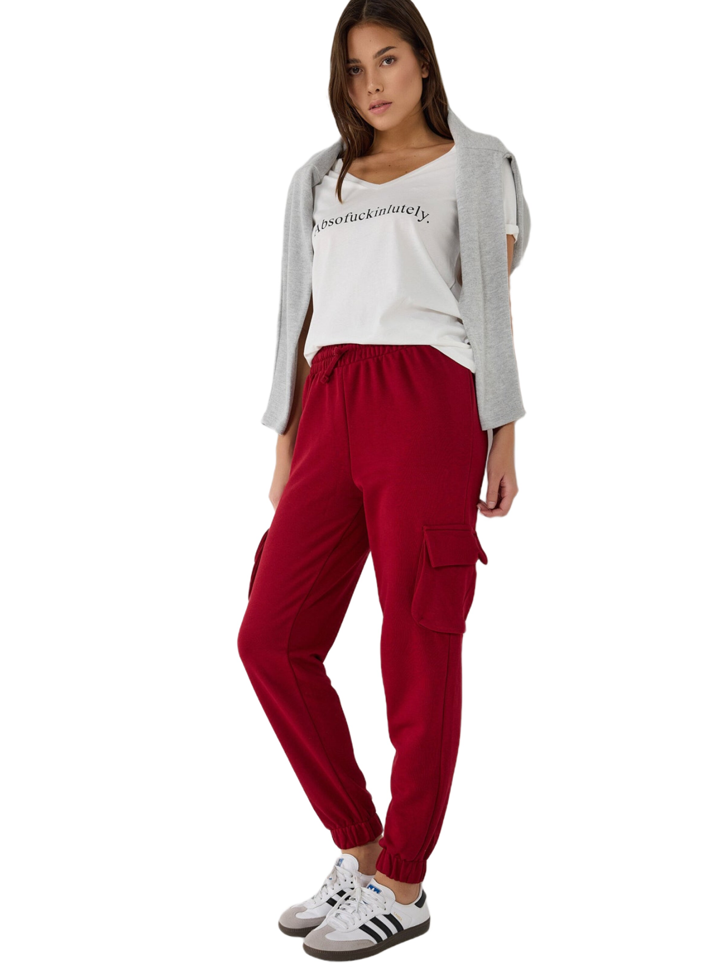 No Matter What Cargobroek in Rood