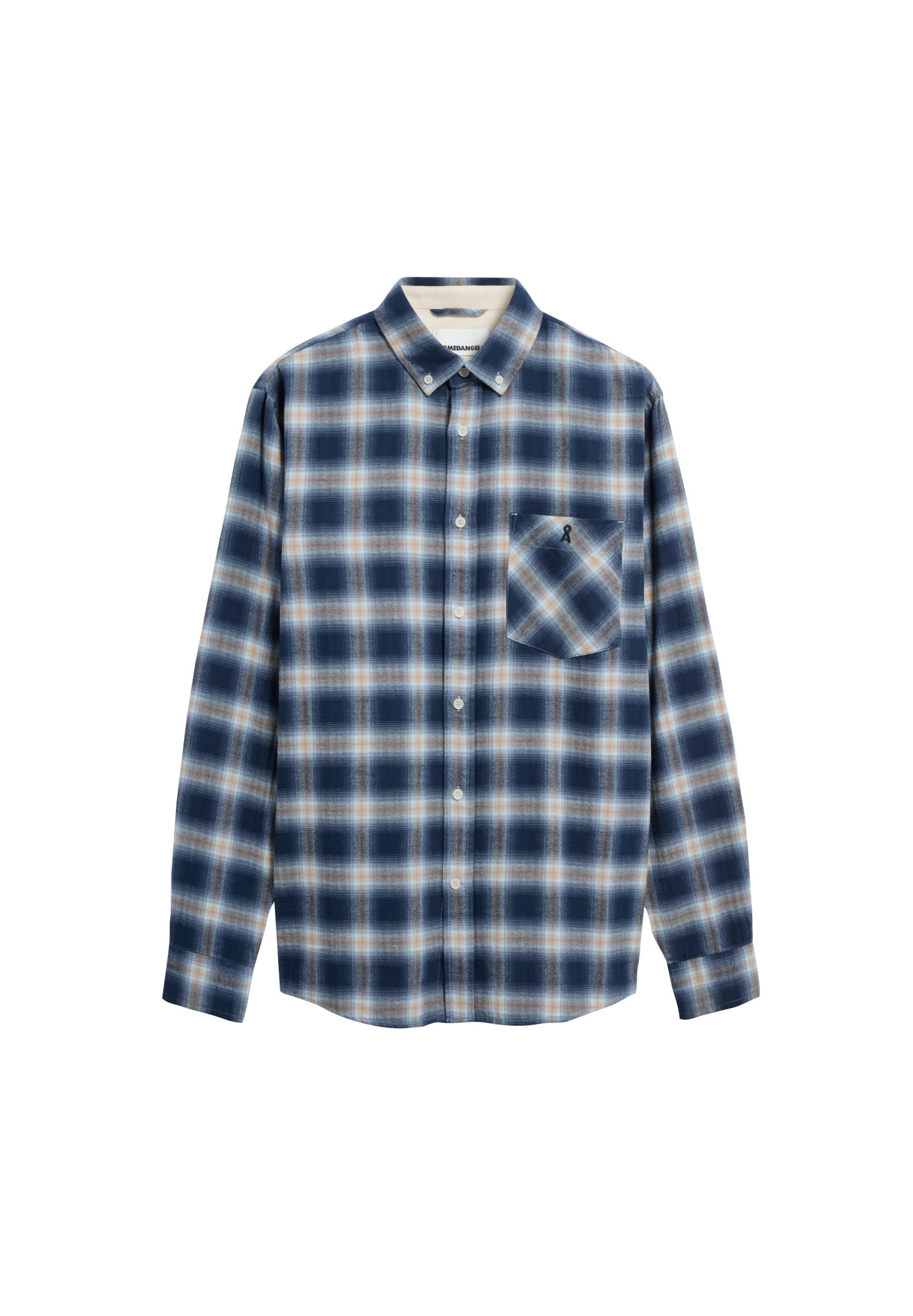 ARMEDANGELS Hemd 'CHECK' in Blau: Vorderseite