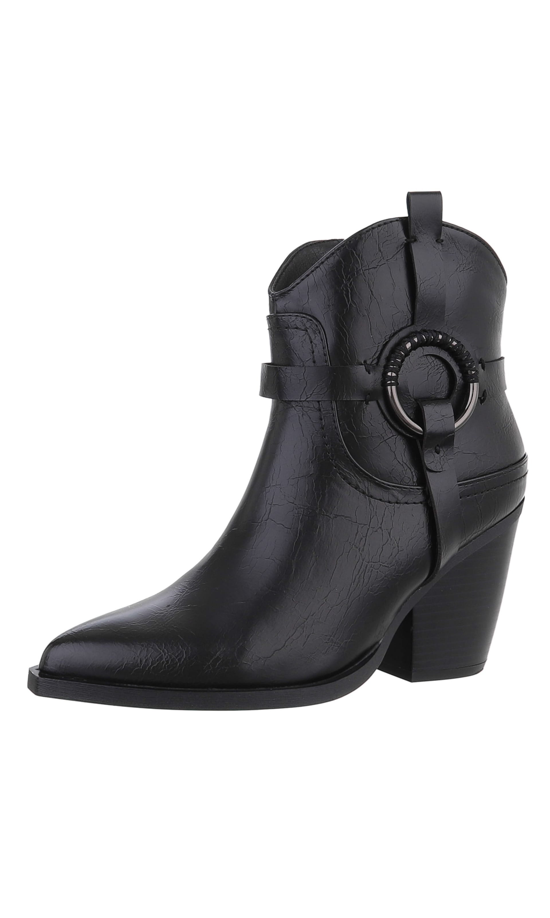 Ital-Design Boots in Black: front