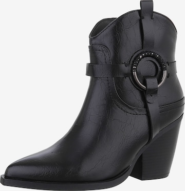 Ital-Design Boots in Black: front